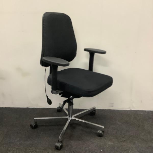 ergo Temperatio bureaustoel, maatwerkstoel zwart, Huis en Inrichting, Bureaustoelen, Bureaustoel, Zwart, Gebruikt, Ergonomisch