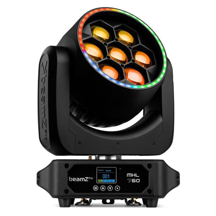 Retourdeal - BeamZ Pro MHL760 LED bee eye moving head met ro, Muziek en Instrumenten, Licht en Laser, Zo goed als nieuw, Verzenden