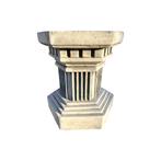 Zeshoekig zuil - steen - 43 cm - klassiek wit - strak, Huis en Inrichting, Woonaccessoires | Zuilen en Pilaren, Ophalen of Verzenden