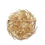 Vintage gouden fantasiebroche, Ophalen of Verzenden, Gebruikt, Overige kleuren, Goud