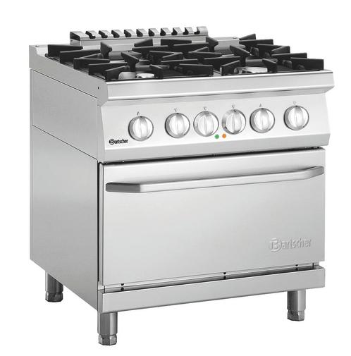 Bartscher Gasfornuis 70040 EB21 | 4 Pitten | Elektrische Ove, Zakelijke goederen, Horeca | Keukenapparatuur, Nieuw in verpakking