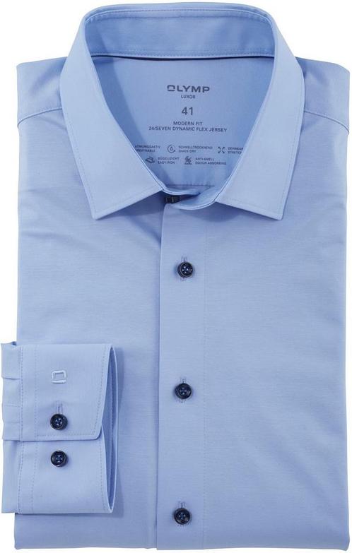 OLYMP Luxor Overhemd 24/Seven Lichtblauw maat 42 Heren, Kleding | Heren, Overhemden, Blauw, Nieuw, Verzenden