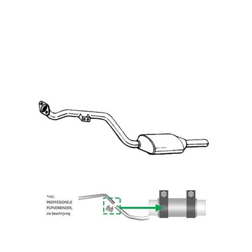 Katalysator voor Mercedes C180 / W202 / C180 / T202 / C200 /, Auto-onderdelen, Uitlaatsystemen, Verzenden