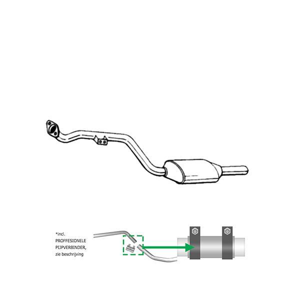 Katalysator voor Mercedes C180 / W202 / C180 / T202 / C200 /, Auto-onderdelen, Uitlaatsystemen, Verzenden