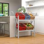 TRUUSK Drankkrattenrek voor 6 kratten - Vrijstaand met verst, Huis en Inrichting, Verzenden, Nieuw