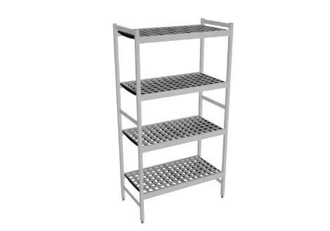 6611 - 4 etages - 1080x460x1800 mm (bxdxh) Fermostock, Zakelijke goederen, Horeca | Meubilair en Inrichting, Verzenden