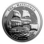 British Virgin Islands - Mayflower 400th Anniversary 1 oz, Verzenden, Losse munt, Zilver