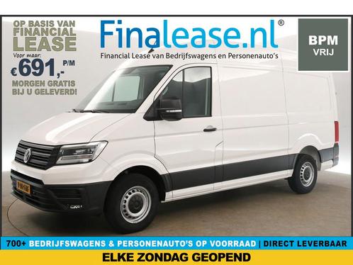 Volkswagen Crafter 35 2.0 TDI L3H3 BPM Vrij 141PK €691pm, Auto's, Bestelauto's, Lease, Handgeschakeld, Diesel, Volkswagen, Wit