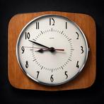 Wandklok - Electro - Mid-century modern Hout, Glas -, Antiek en Kunst