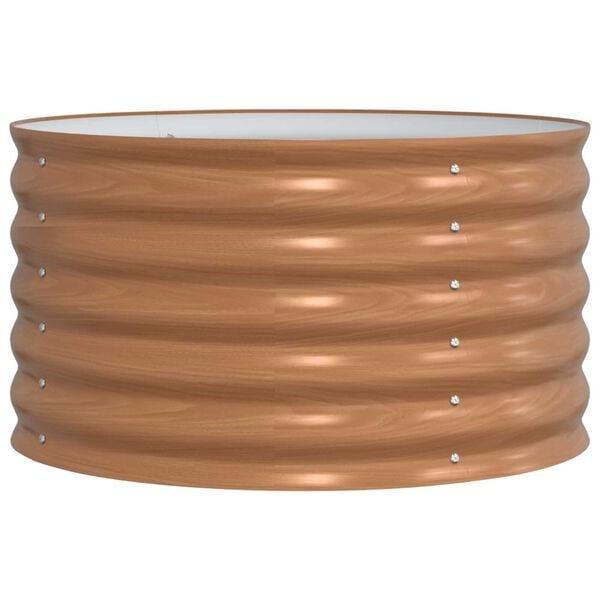 Verhoogde plantenbak Bruin 80x80cm | Gebruikt | 40% Korting, Tuin en Terras, Bloembakken en Plantenbakken, Tuin, Nieuw, Metaal