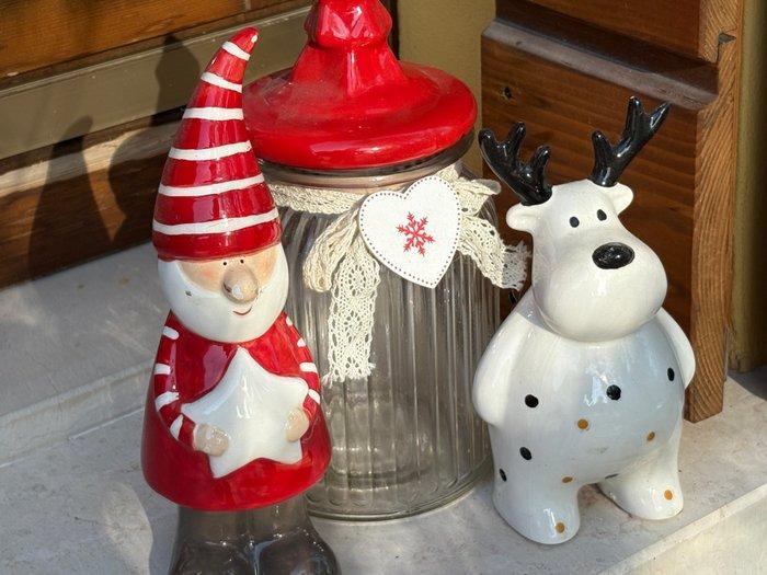 Kerstitems: voorraadpot, wichtel en eland - Figuur (3) -, Diversen, Kerst