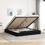 vidaXL Bedframe zonder matras 180x200 cm stof zwart, Eenpersoons, Verzenden, Zwart, Nieuw
