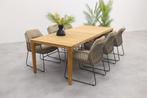 Taste Albano Taupe/antraciet / Liam tuinset - 240x100 cm., Tuin en Terras, Tuinsets en Loungesets, Verzenden, Nieuw, Hout, Tuinset