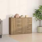 vidaXL Dressoirs 2 pcs artisanaal eikenkleurig 60 x 31 x 84, Huis en Inrichting, Kasten | Dressoirs, Verzenden, Nieuw, Overige houtsoorten