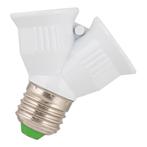Bailey Lamphouder / Adapter E27 naar 2x E27 wit, Ophalen of Verzenden, Nieuw