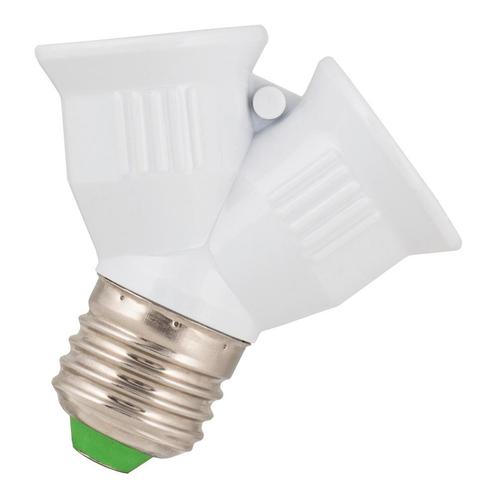Bailey Lamphouder / Adapter E27 naar 2x E27 wit, Huis en Inrichting, Lampen | Overige, Nieuw, Ophalen of Verzenden