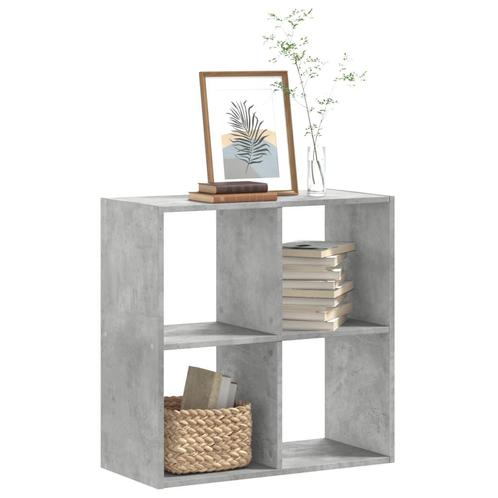 vidaXL Boekenkast 68,5x32x68,5 cm bewerkt hout betongrijs, Huis en Inrichting, Kasten | Boekenkasten, Nieuw, Overige houtsoorten