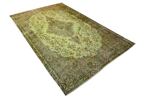 Indrukwekkende groene vintage - Vloerkleed - 277 cm - 172 cm, Huis en Inrichting, Stoffering | Tapijten en Kleden