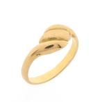 18 Krt. Gouden fantasie ring (gouden ring, geelgoud), Sieraden, Tassen en Uiterlijk, Ringen, 18 tot 19, Gebruikt, Overige kleuren