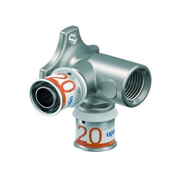 Uponor S-Press Plus muurplaat 1/2 binnendraad 2 x 20mm 90 g, Doe-het-zelf en Verbouw, Verwarming en Radiatoren, Verzenden