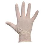 Handschoen latex gepoederd wit L 100 stuks, Verzenden
