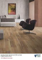 Laminaat Vintage Sloophout 8 X Decoren €13,95p/m2 incl. btw, Vintage Laminaat vloeren, 75 m² of meer, Nieuw, Crème