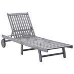 vidaXL Ligbed massief acaciahout, Tuin en Terras, Verzenden, Nieuw