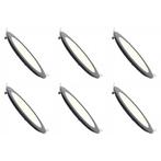Voordeelpak LED Downlight Slim 6 Pack - Inbouw Rond 3W -, Huis en Inrichting, Lampen | Spots, Metaal of Aluminium, Nieuw, Ophalen of Verzenden
