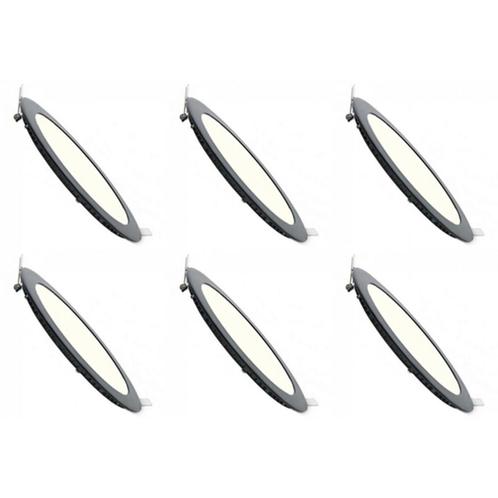 Voordeelpak LED Downlight Slim 6 Pack - Inbouw Rond 3W -, Huis en Inrichting, Lampen | Spots, Plafondspot of Wandspot, Nieuw, Led