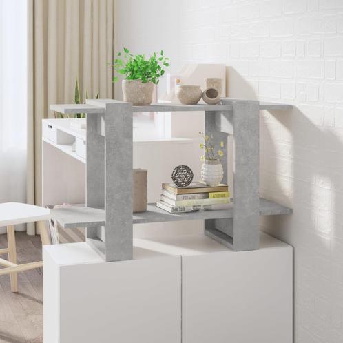 vidaXL Boekenkast/kamerscherm 80x30x51 cm betongrijs, Huis en Inrichting, Kasten | Boekenkasten, 25 tot 50 cm, Nieuw, Overige houtsoorten