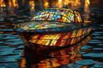 PLM-Art - The Riva boat vitraux style