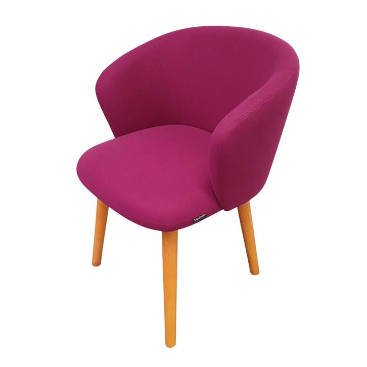Benithem fauteuil - paarse stof, Huis en Inrichting, Fauteuils, Ophalen of Verzenden