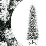 vidaXL Kunstkerstboom met sneeuw smal 210 cm PVC en PE, Diversen, Kerst, Verzenden, Nieuw