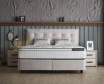 Opberg Boxspring Modebedd Beige, Verzenden, Nieuw, Beige, Modern
