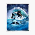 Fleecedeken - Orca Wave - 150x200cm, Ophalen of Verzenden, Nieuw