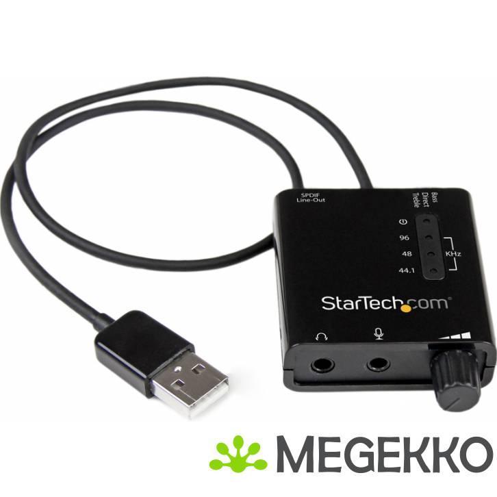 StarTech.com USB-stereoaudioadapter externe geluidskaart met, Computers en Software, Geluidskaarten, Nieuw, Verzenden
