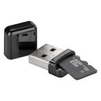 SD kaartlezer USB | Goobay (Micro SD, tot 256 GB, USB 2.0), Computers en Software, Verzenden, Nieuw, Goobay