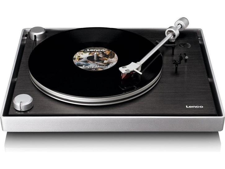 Lenco L-455BK - Platenspeler - Zichtbare riemaandrijving, Huis en Inrichting, Woonaccessoires | Overige, Nieuw, Verzenden