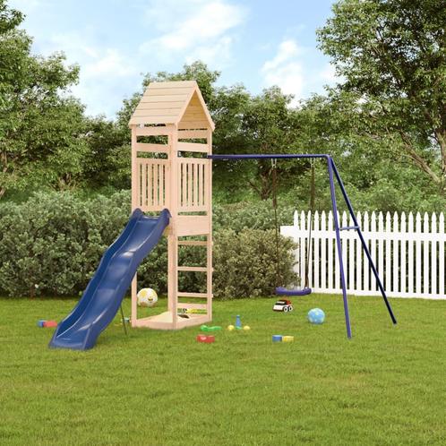 vidaXL Speelhuis massief grenenhout, Kinderen en Baby's, Speelgoed | Buiten | Speeltoestellen, Nieuw, Verzenden