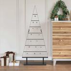 vidaXL Metalen kerstboom met standaard Zwart 125 cm Staal, Diversen, Kerst, Verzenden, Nieuw