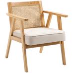 TRUUSK Fauteuil Relaxstoel Met Armleuningen - Zitkussen - Ri, Verzenden, Nieuw