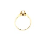 Gouden solitair ring met diamant 0,12 ct. (verlovingsring), Sieraden, Tassen en Uiterlijk, Ringen, Gebruikt, Overige kleuren, Ophalen of Verzenden