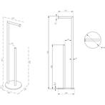 Wiesbaden Alonzo Toiletrolhouder met Reserverolhouder -, Ophalen of Verzenden, Nieuw