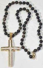 Natuurlijke gouden obsidiaan AAA++ - Latijns kruis -