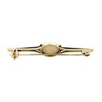 Gouden broche met opaal 14 krt, Sieraden, Tassen en Uiterlijk, Broches, Ophalen of Verzenden, Nieuw
