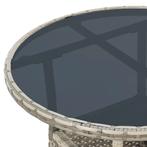 Polyrotan Tuintafel / Bijzettafel / Balkontafel Yoro - Rond, Tuin en Terras, Verzenden, Nieuw