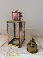 Maritieme objecten - Koper, Messing, Glas- Scheepslamp