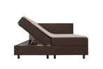 Mörgenn Opberg Boxspring Bruin - 140x200 cm, Verzenden, Nieuw, Bruin, Modern