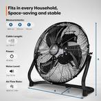 Vloerventilator - 30 cm - Industriele ventilator - Zwart - A, Verzenden, Zo goed als nieuw