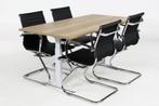 Spreektafel TUBE wit-eiken 160x80, Ophalen of Verzenden, Nieuw in verpakking